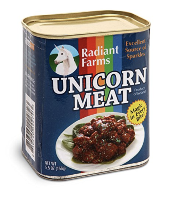 canned unicorn meat