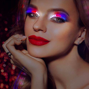 LED light up false eyelashes