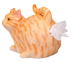 cat butt tissue holder