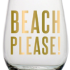 beach please wine glass