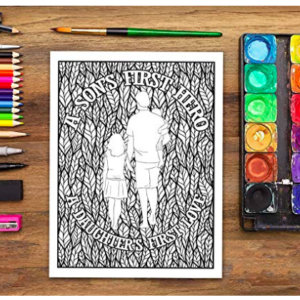 dad coloring book