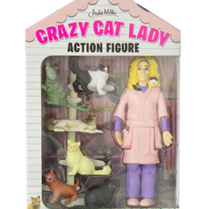 crazy cat lady box action figure