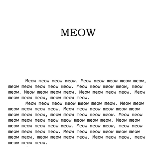 Meow Book