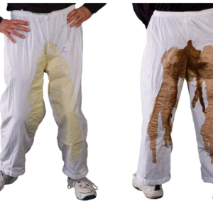 poop stained pants