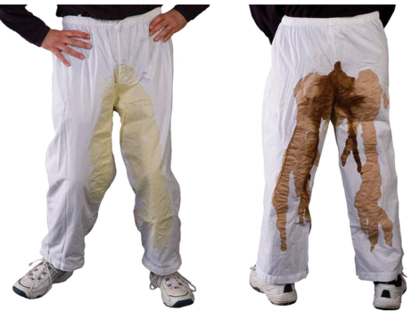 poop stained pants