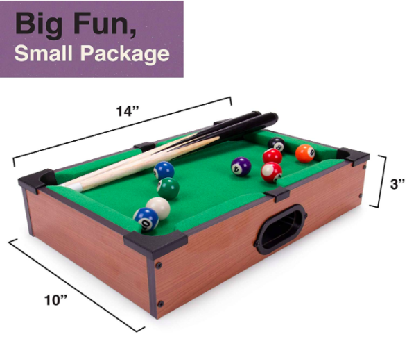 mini pool table for desk