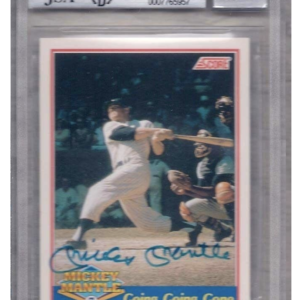 Mickey Mantle Autographed Set