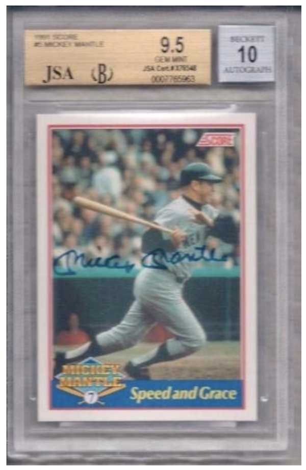 mickey mantle baseball card