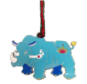 Stoned Rhino - funny Christmas tree ornaments