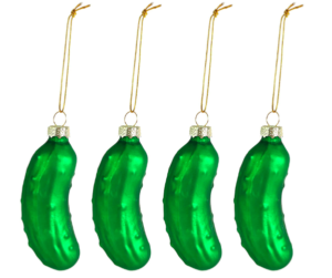 Glass Pickle - funny Christmas tree ornaments