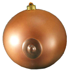 boob christmas tree ornament