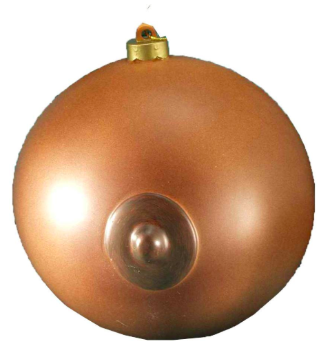 boob christmas tree ornament