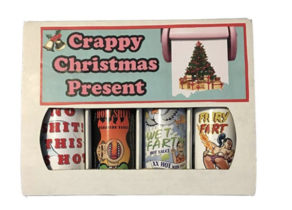 Crappy christmas present Hot sauce box