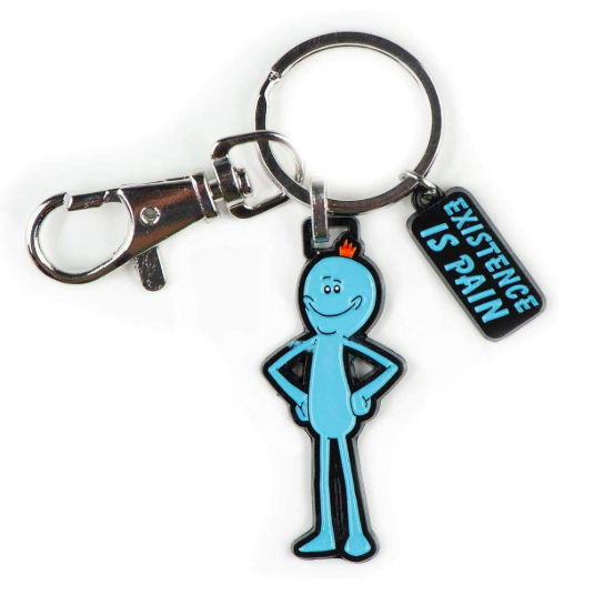 Rick and Morty porte-clés caoutchouc Mr Meeseeks 4,5 cm keychain 38723C 