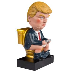 trump toilet bobble head