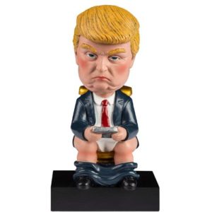 trump toilet bobble head