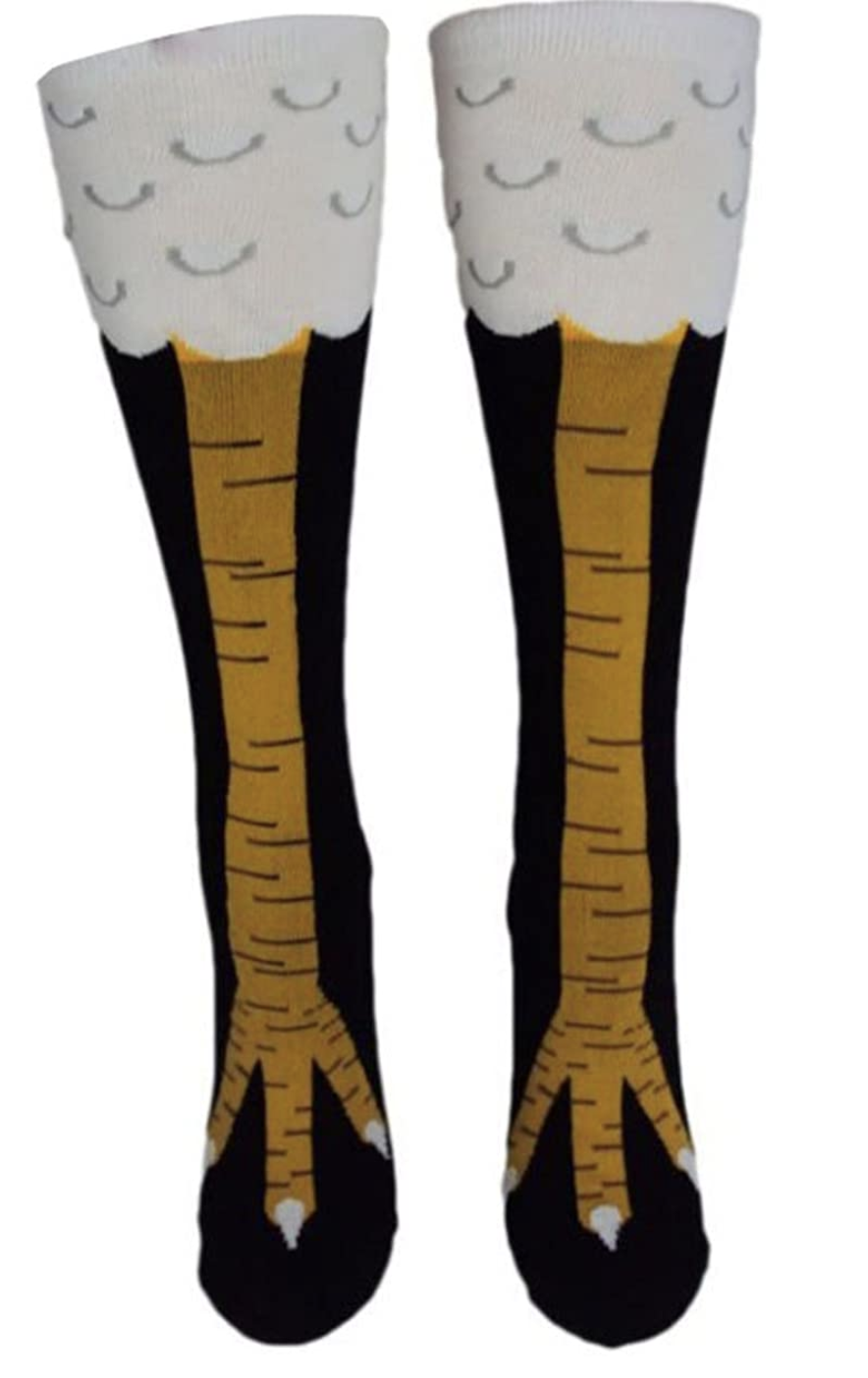 Crazy Funny Chicken Legs Knee-High Novelty Socks Funny Gifts Gizayen Womens Novelty Funny Crazy Socks