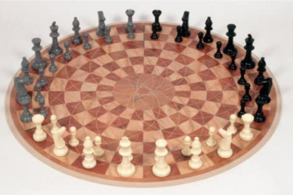 3 man chess board